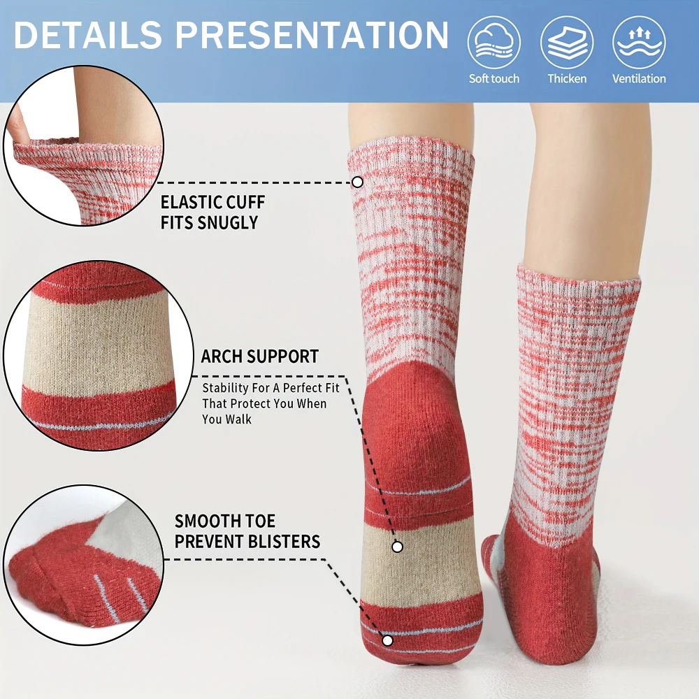 5 Pairs Women Winter Wool Sock - Thermal Sock Wool review and price