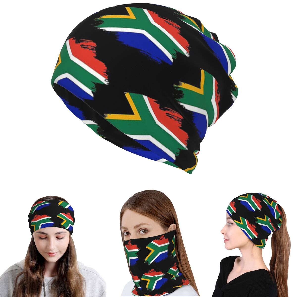 South African Springboks Flag  - Knit Beanie Hat Warm review and price