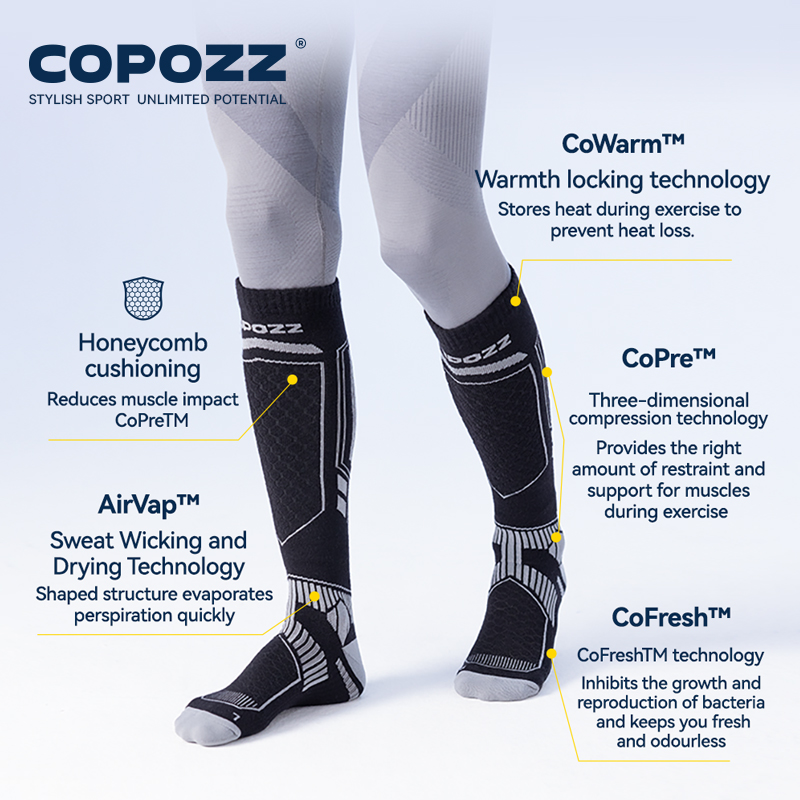 COPOZZ New Winter Ski Socks Me - Thermal Sock Wool review and price