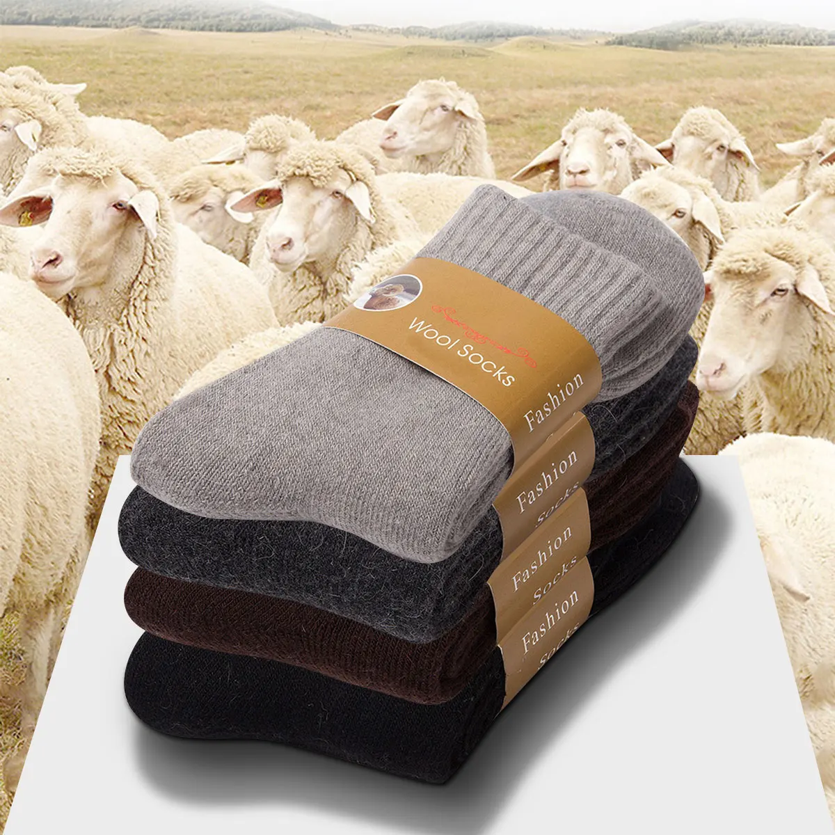 2 Pairs Winter Warm Socks Men' - Thermal Sock Wool review and price