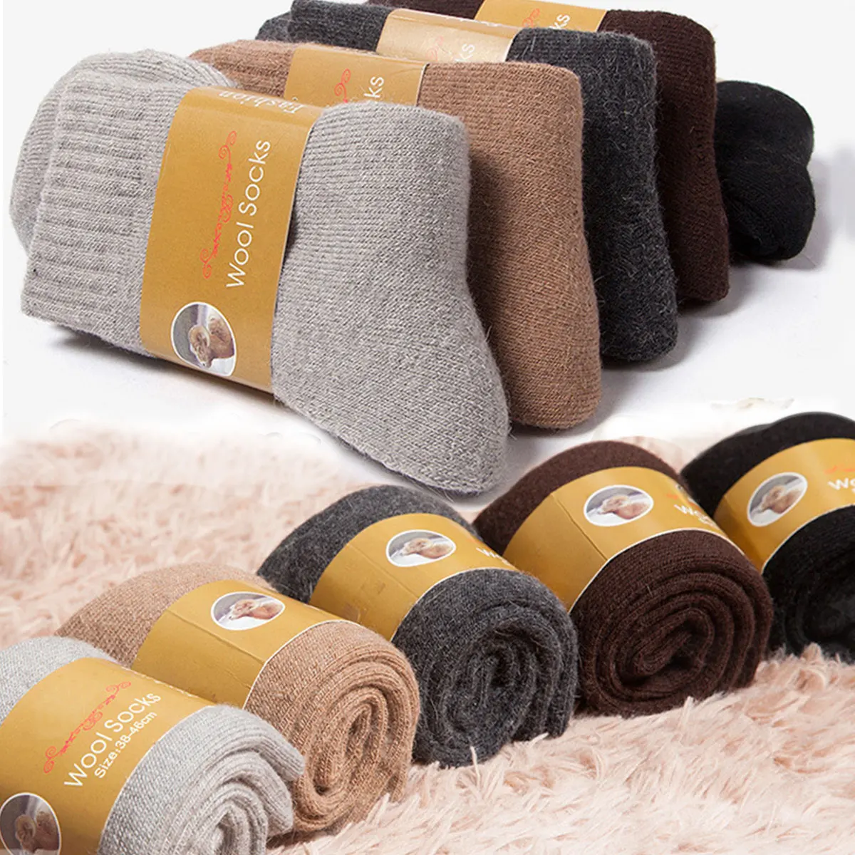 2 Pairs Winter Warm Socks Men' - Thermal Sock Wool review and price