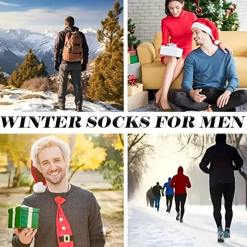 2 Pairs Winter Warm Socks Men' - Thermal Sock Wool review and price