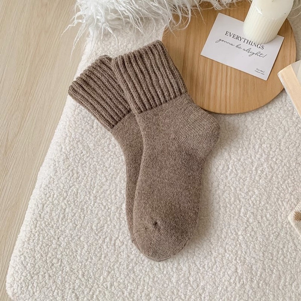 Creative Solid Color Thickened - Thermal Sock Wool review and price