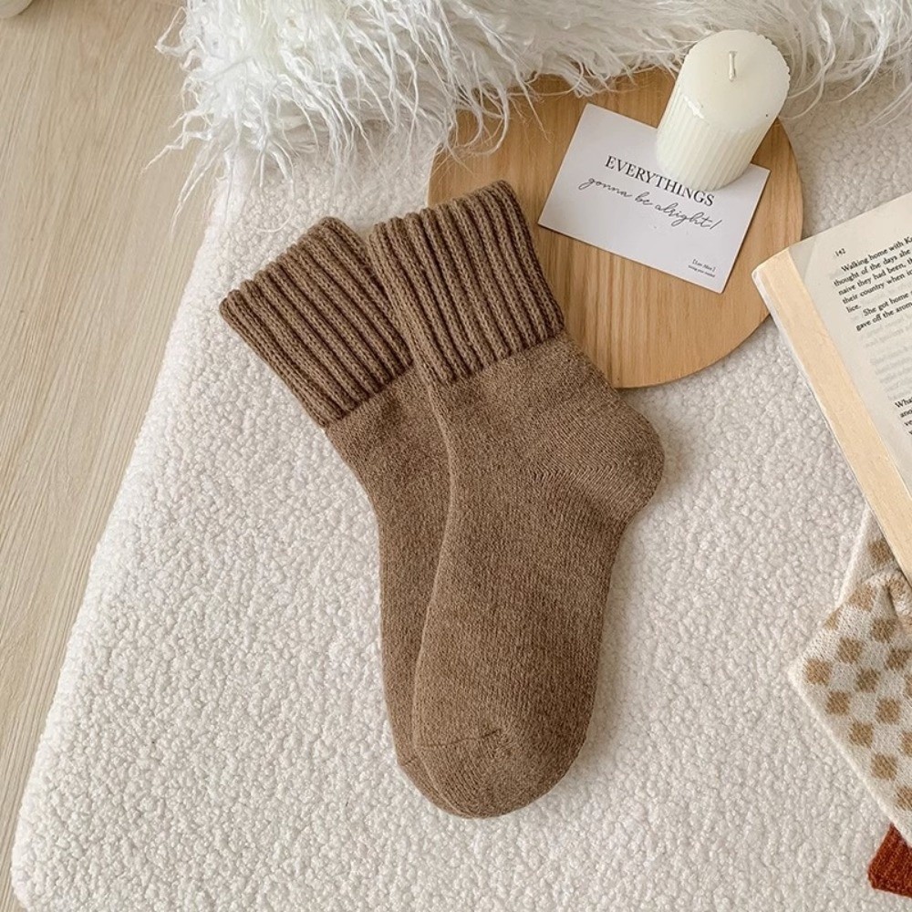 Creative Solid Color Thickened - Thermal Sock Wool review and price