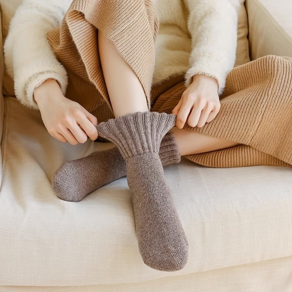 Creative Solid Color Thickened - Thermal Sock Wool review and price