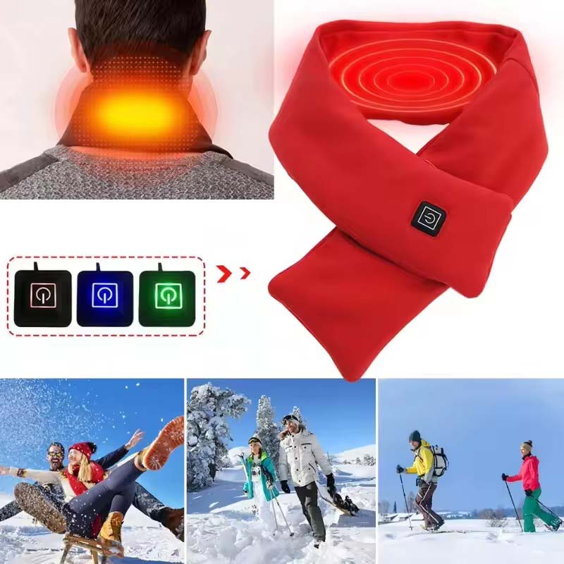 USB Women Men Heating Scarf Te - Neck Gaiter Fleece review and price