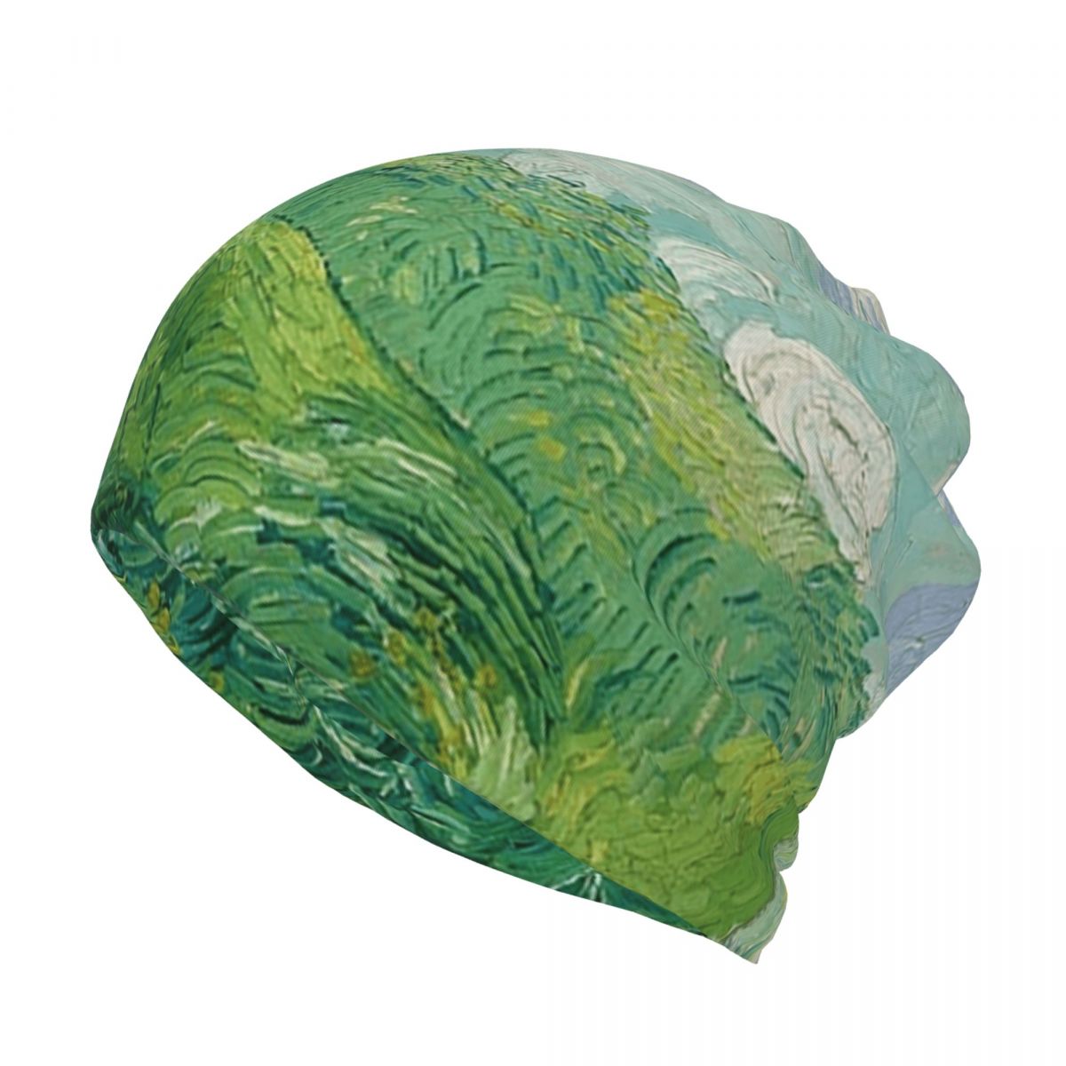 Green Wheat Fields, Auvers, Vi - Knit Beanie Hat Warm review and price