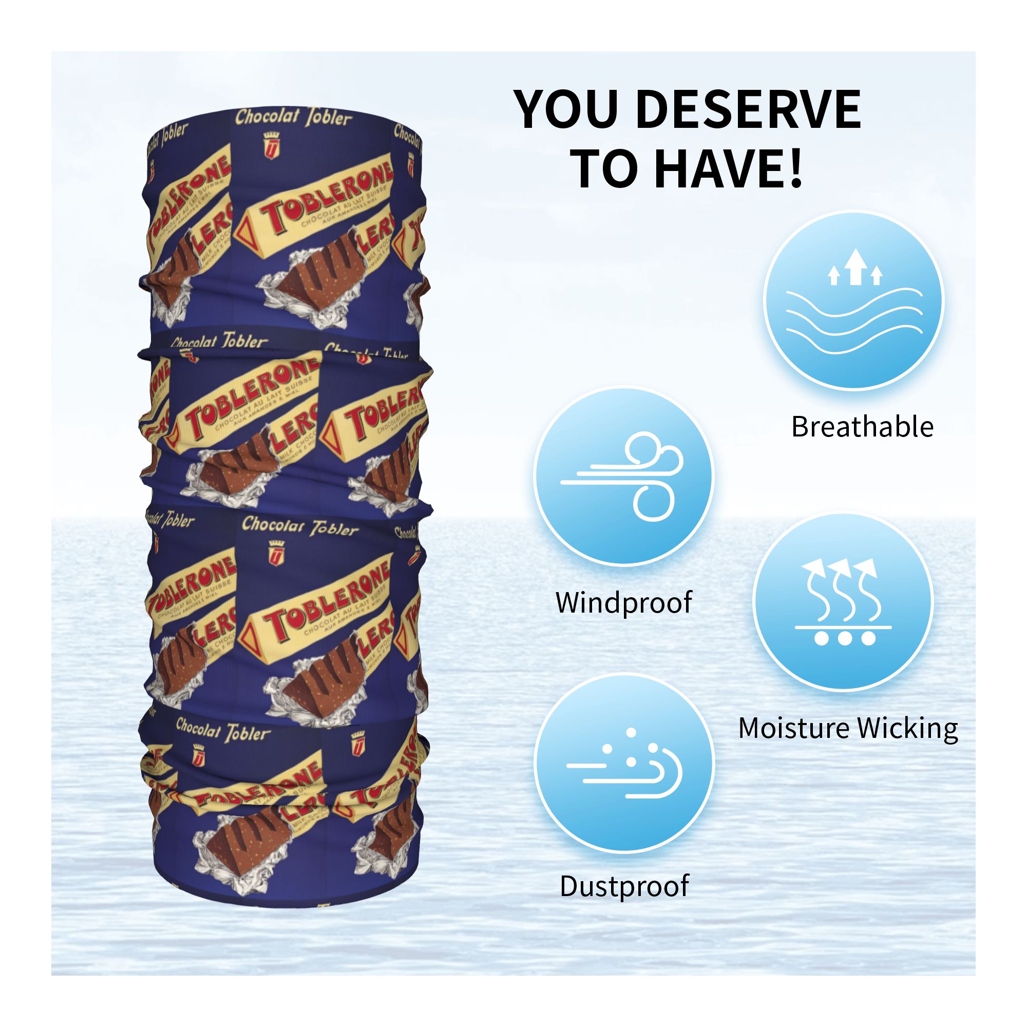 Chocolat Tobler Toblerone 1959 - Neck Gaiter Fleece review and price